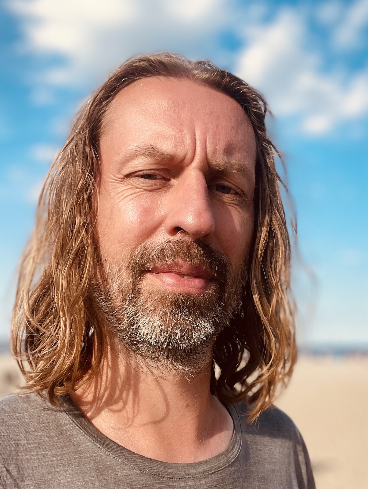 Matthias Orgler outdoors, looking at the camera